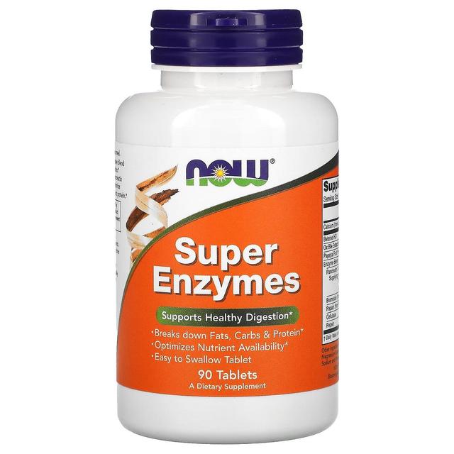 NOW Foods, Super Enzymes, 90 Tablets on Productcaster.