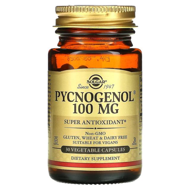 Solgar, Pycnogenol, 100 mg, 30 Vegetable Capsules on Productcaster.