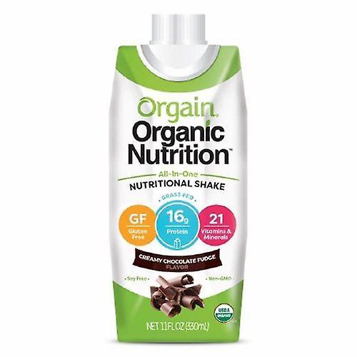 Orgain Oral Supplement Organic Nutritional Shake Creamy Chocolate Fudge Flavor 11 oz. Container Car, Count of 4 (Pack of 4) on Productcaster.