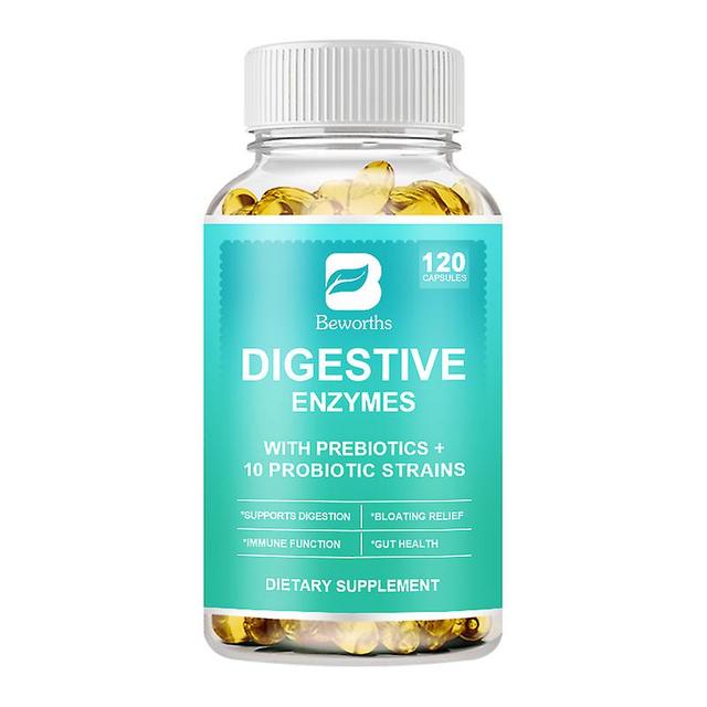 Visgaler Digestive Enzymes Capsule Beneficial Bacteria Immune System Support & Healthy Digestive,gas & Bloating Relief For Women & Men 120 PCS on Productcaster.