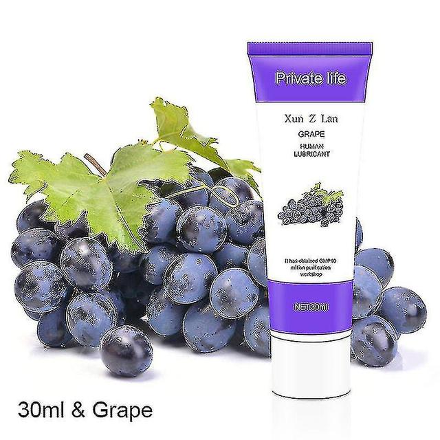 Lubrificante per sesso anale al gusto di frutta - Olio orale e da massaggio Grape on Productcaster.