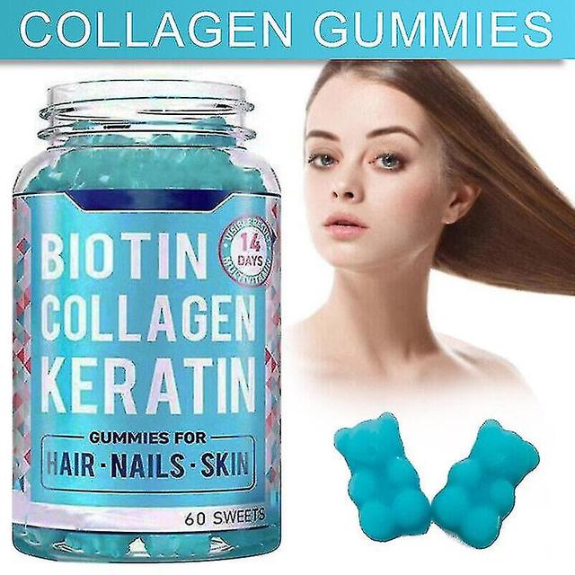 Unitoney Hair Growth Gummies Biotin Collagen Keratin Multivitamin For Nails Hair on Productcaster.