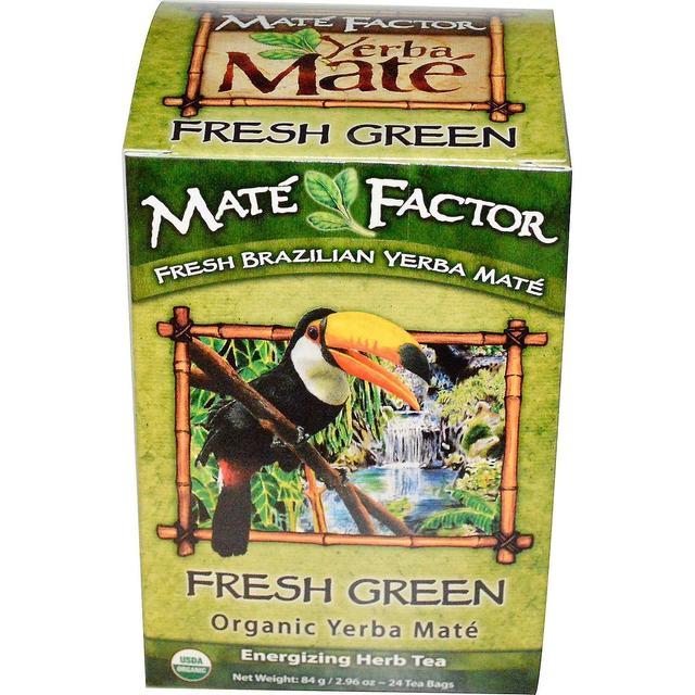 Mate Factor, Økologisk Yerba Mate, Frisk Grøn, 24 Teposer, 84 g on Productcaster.