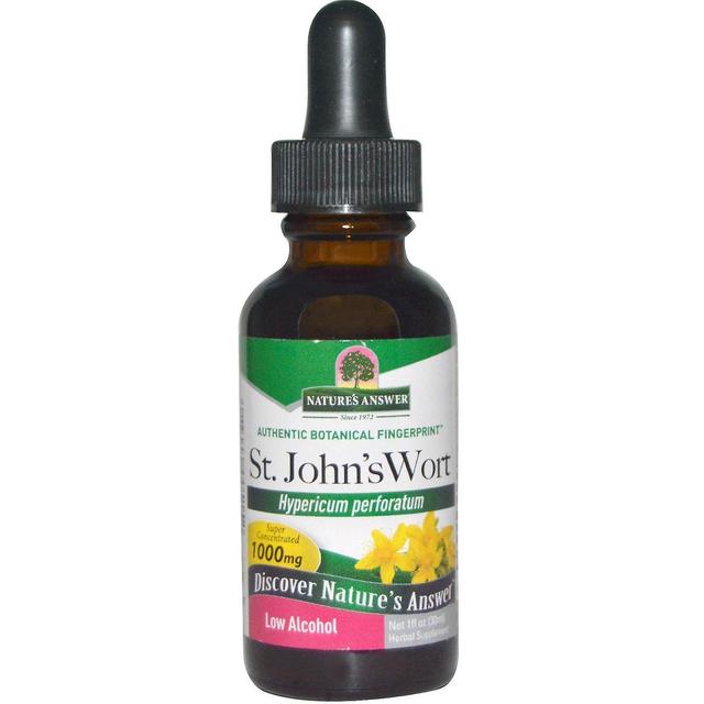 Nature's Answer Nature's Risposta, St. John's Wort, Basso alcool organico, 1000 mg, 1 fl oz (30 ml) on Productcaster.