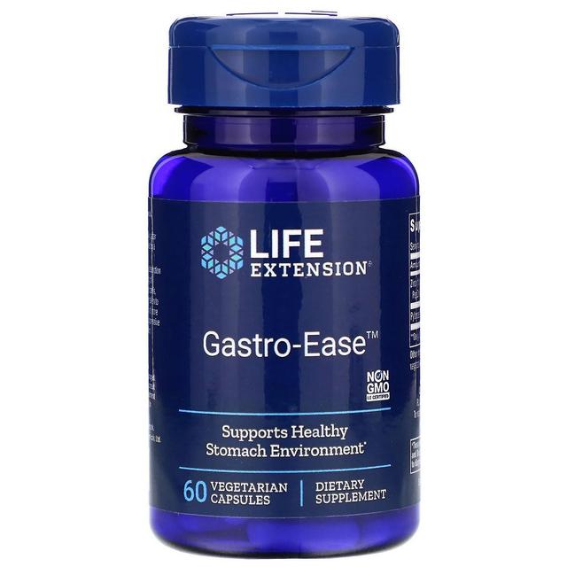 Life Extension, Gastro-Ease, 60 Vegetarian Capsules on Productcaster.