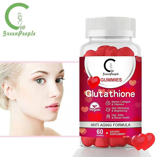 Skin Whitening Gummies Glutathione Collagen Supplement Fudge Dull Collagen & Hyalyron acid SupplementTIB TIB . 60pcs on Productcaster.