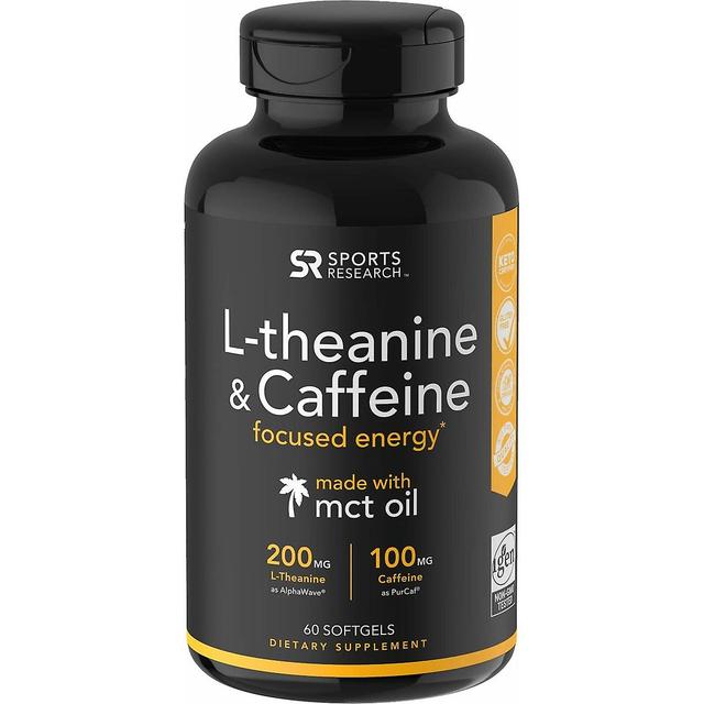 Sweet Sweat Sports Research L-Theanine & Caffeine Dietary Supplement - 60 Softgels on Productcaster.