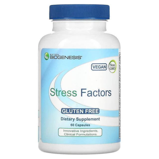 Nutra BioGenesis, Stressfaktoren, 60 Kapseln on Productcaster.