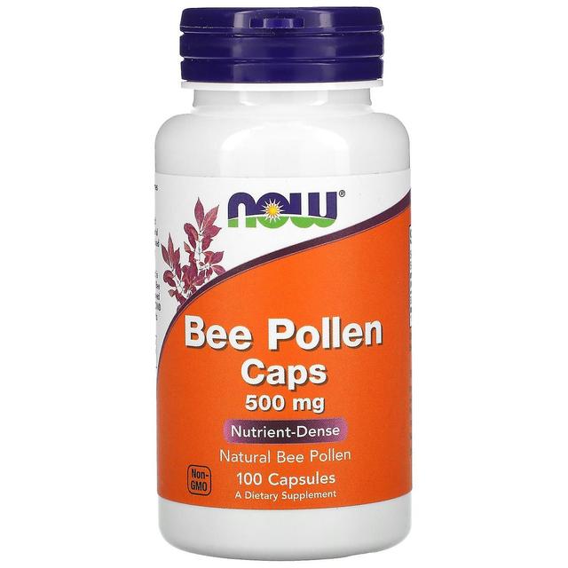 NOW Foods, Bee Pollen Caps, 500 mg, 100 Capsules on Productcaster.