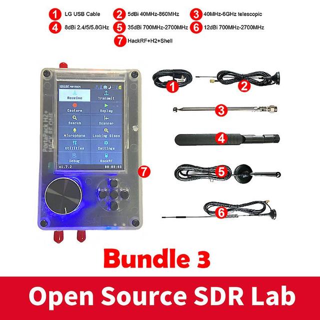 Bimirth Ny samlet Hackrf Portapack H2 Hackrf One 1MHz til 6GHz Sdr med Mayhem 1.8.0 Firmware blinkede Bundle 3 on Productcaster.