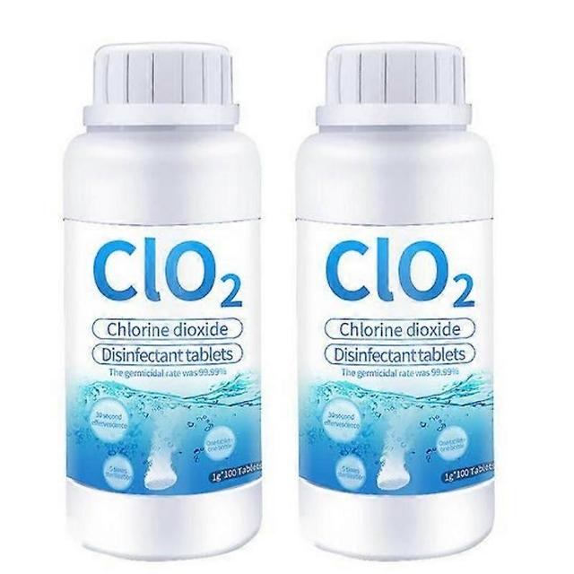 Food Grade Disinfectant Tablet Environmental Tableware Disinfection Chlorine Dioxide Effervescent 2pcs on Productcaster.