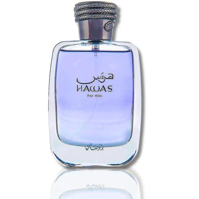 2024 HAWAS FOR HIM Eau de Parfum 100 ml (3,4 OZ), lang anhaltendes Pour Homme Spray, aquatischer Duft, der männliche Stärke und Vitalität verkörpert on Productcaster.