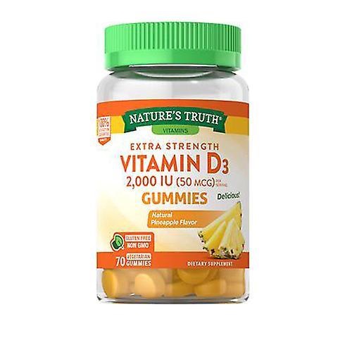 Nature's Truth Extra Strength Vitamín D3 Gummies prírodný ananás, 70 Počet (balenie po 1) on Productcaster.