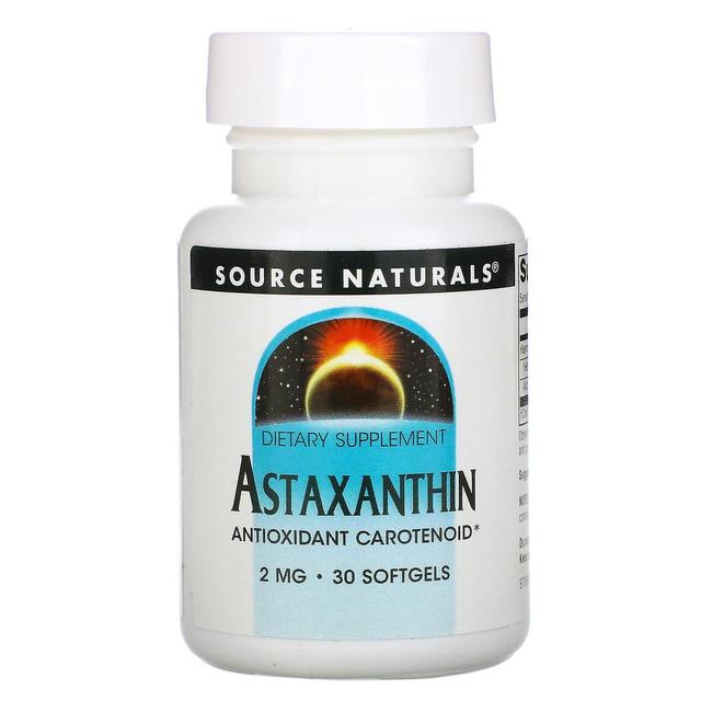 Source Naturals, Astaxanthin, 2 mg, 30 Softgels on Productcaster.