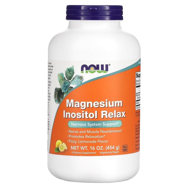 NOW Foods NOW Alimentos, Magnésio Inositol Relax, Limonada, 16 oz (454 g) on Productcaster.