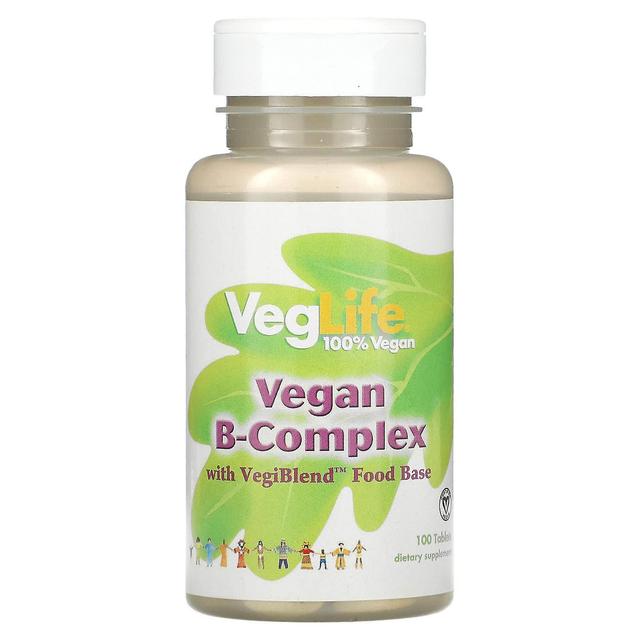 VegLife, Vegan B-Complex, 100 Tablets on Productcaster.