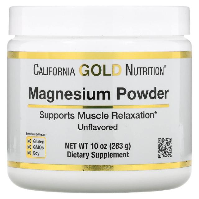 California Gold Nutrition, Magnesium Powder Beverage, Unflavored, 10 oz (283 g) on Productcaster.