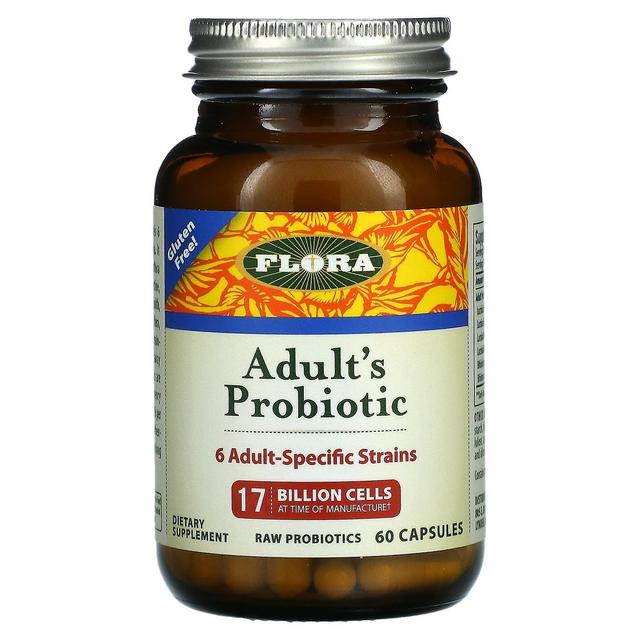 Flora, Adult's Probiotic, 17 miljard cellen, 60 Capsules on Productcaster.