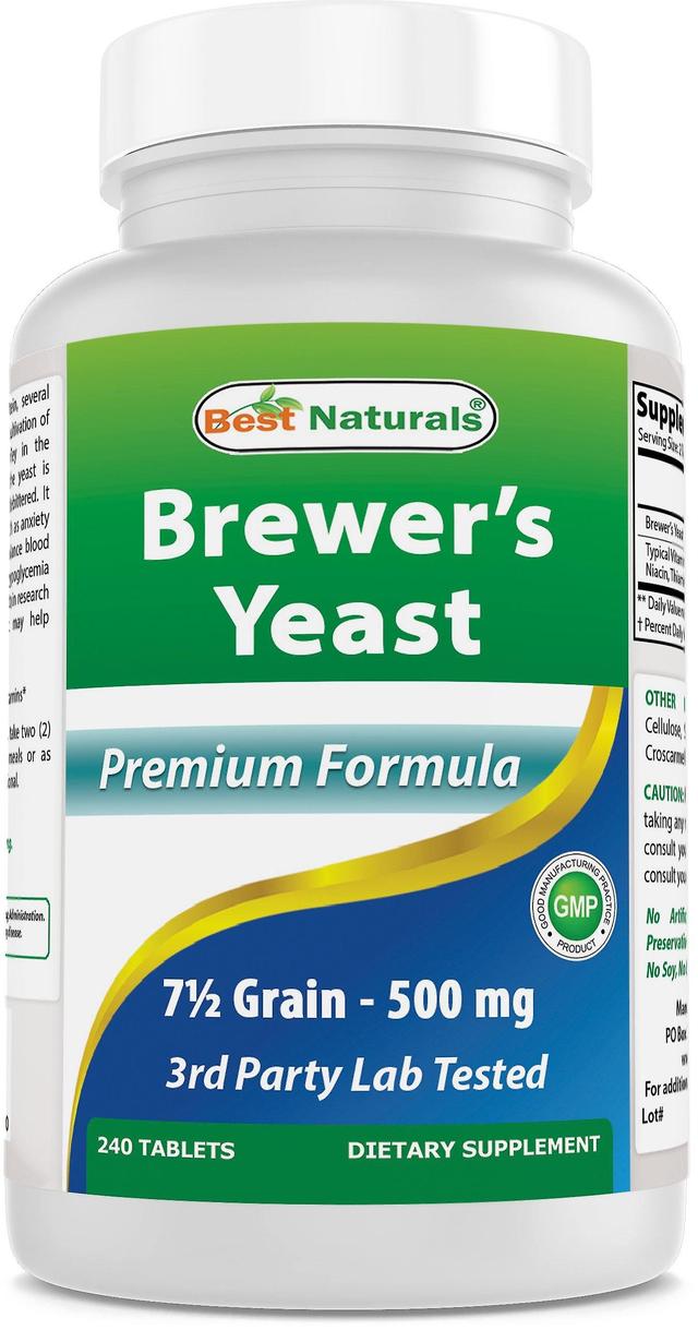 Best naturals brewers yeast 7-1/2 grains 1000 mg 240 tablets on Productcaster.