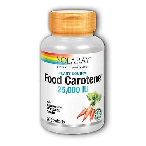 Solaray Food Carotene,25,000 IU,200 Softgels (Pack of 6) on Productcaster.