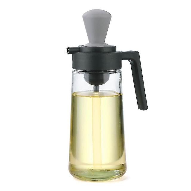 Skbcv Multifunctional Oil Bottle With Brush Leak-proof Soy Sauce Dispenser Liquid Seasoning Bottle Grey Small Size on Productcaster.