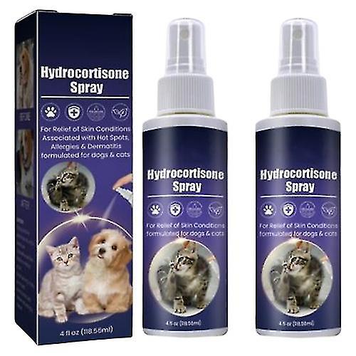 240ml New Hydrocortisone Spray Fights Infection, Kills Bacteria & Stops Itching, Veterinary-grade Skin Protection, Alcohol-free, Non-irritating, For D on Productcaster.