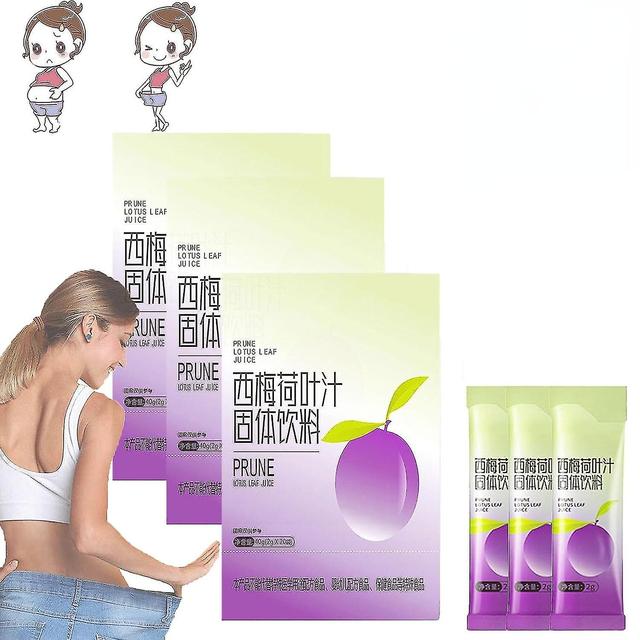 Prune Lotus Leaf Juice,prune Juice Organic,prune Lotus Leaf Juice For Big Belly And Fat People, Promote Body Metabolism 3 Boxes on Productcaster.