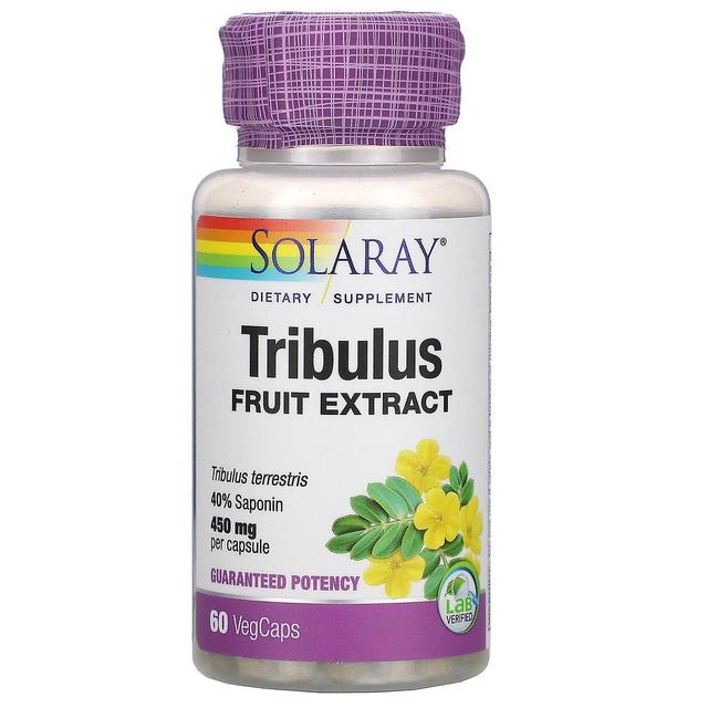 Solaray, Tribulus Fruit Extract, 450 mg, 60 VegCaps on Productcaster.