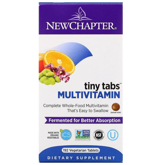 New Chapter, Multivitamin Tiny Tabs, Complete Whole-Food Multivitamin, 192 Veget on Productcaster.