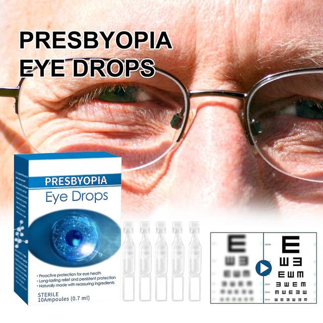 Presbyopia Eye Drops, Presbyopia Recovery Treatment Drops, Replenish Eye Nutrition Vision Restore Eye Drops Presbyopia Eye Drops 30pcs on Productcaster.