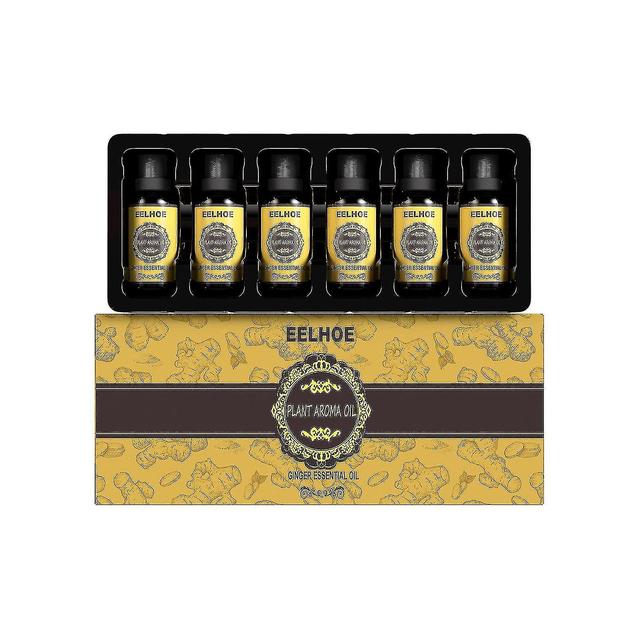 Boris 6pcs Jengibre Aceite adelgazante Drenaje linfático Anti envejecimiento Aceite esencial de plantas promover el metabolismo todo el cuerpo Slim... on Productcaster.