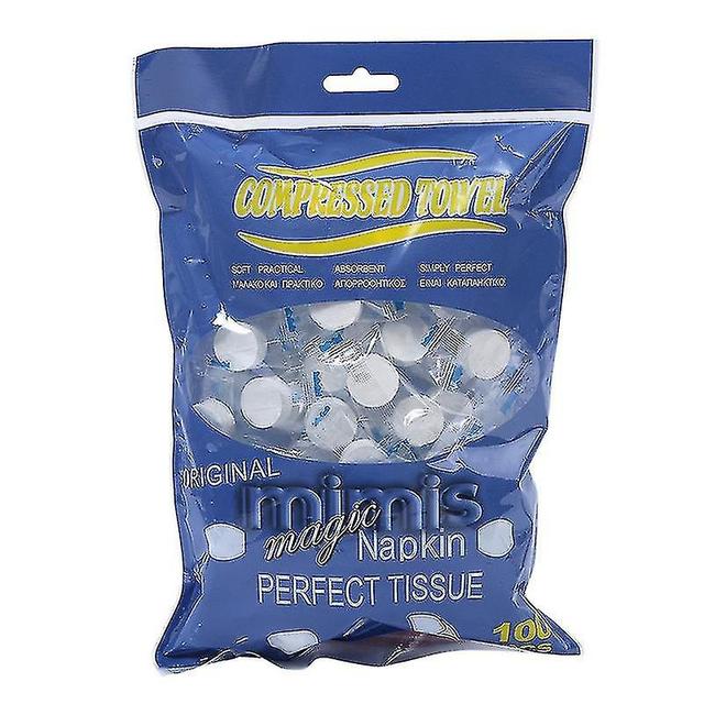 100 Disposable Compressed Towel Capsules Towelettes on Productcaster.