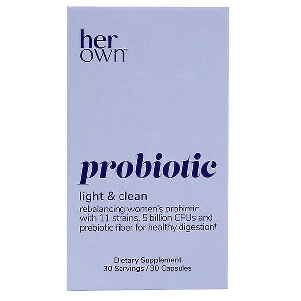 Her own probiotic capsules, 11 prebiotic strains, inulin prebiotic fiber, digestive health, beautiful skin, immune support, 30 capsules on Productcaster.