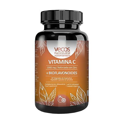 Vecos Vitamin C 100 mg with zinc and bioflavonoids 30 vegetable capsules on Productcaster.