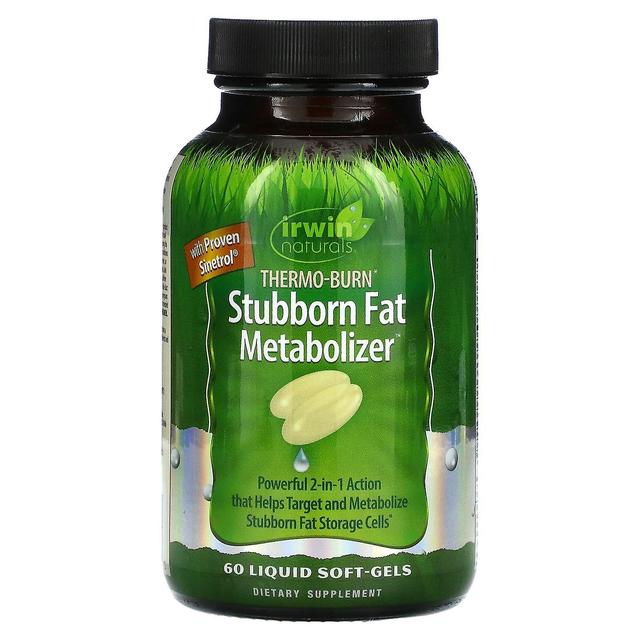 Irwin Naturals, Thermo-Burn Stubborn Fat Metabolizer, 60 Liquid Soft-Gels on Productcaster.