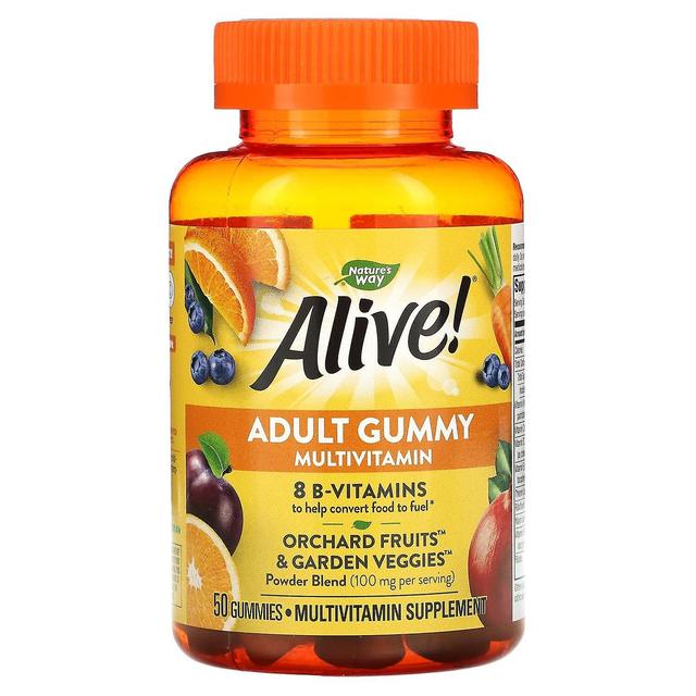 Nature's Way, Alive! Adult Gummy Multivitamin, Delicious Fruit, 50 Gummies on Productcaster.