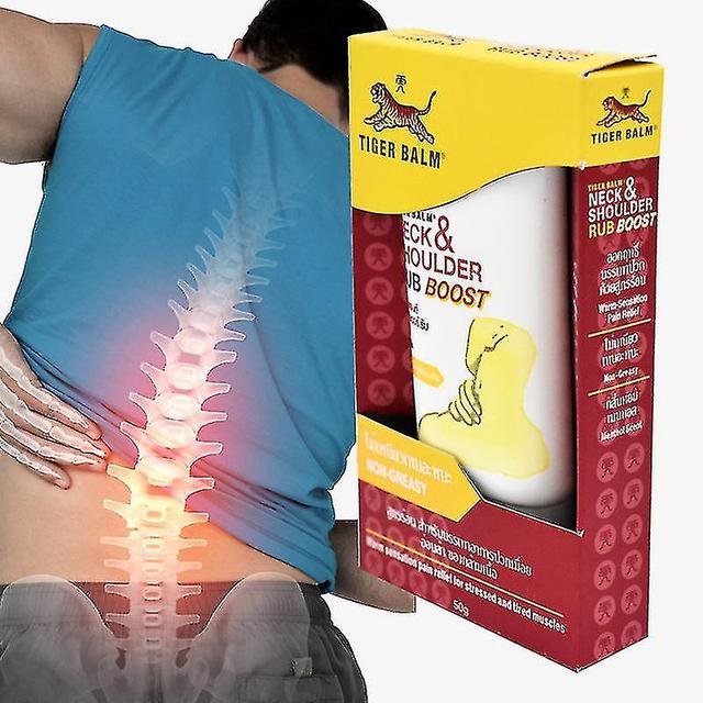 50g Tiger Balm Neck Shoulder Rub Non-greasy Cream For Neck Pain Relief Easing Sh on Productcaster.