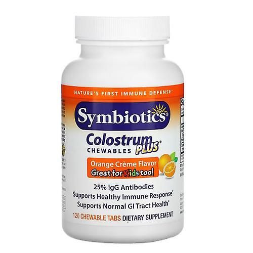 Symbiotics Colostrum, Chewables Orange Cream 120 Wafers (Pack of 6) on Productcaster.