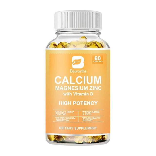 Eccpp Calcium Magnesium Zinc Supplement Plus Vitamin D3&citrate Promotes Healthy Bones & Teeth Supports Nerve&muscle Function 60pcs on Productcaster.