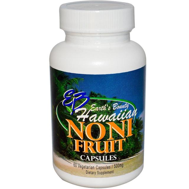 Earth's Bounty, Noni Fruit, Havaiano, 500 mg, 60 Cápsulas Vegetarianas on Productcaster.