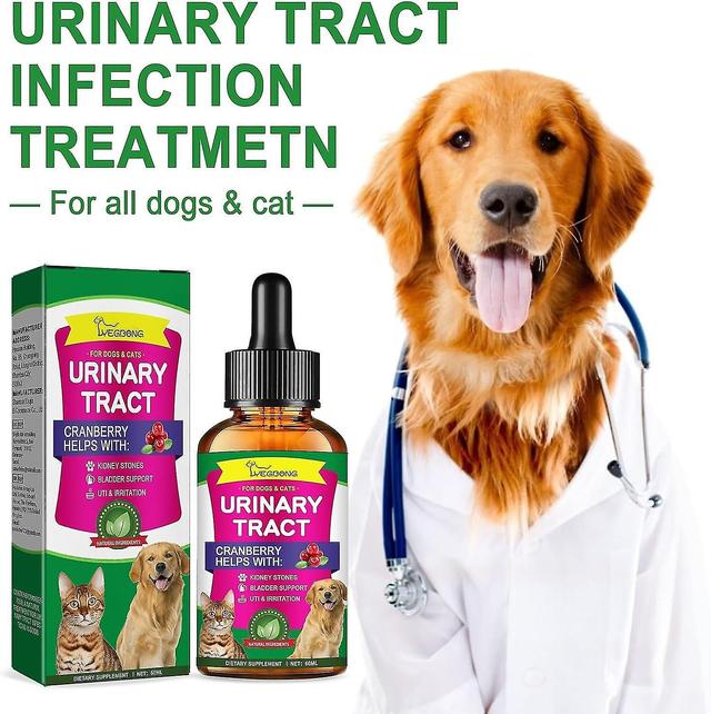 Cat Dog Urinary Tract Infection Treatment, Natural Uti Care Drops, Kidney And Bladder Support Supplement, Prevention Incontinence Bladder Stones hg... on Productcaster.