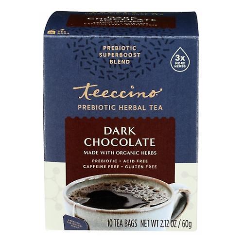 Teeccino Organic Dark Chocolate Prebiotic Herbal Tea, 10 Count (Case of 6) (Pack of 1) on Productcaster.