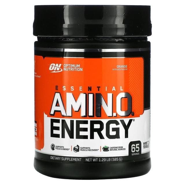 Optimum Nutrition Optimale Ernährung, ESSENTIAL AMIN.O. ENERGY, Orange, 585 g (1,29 lb) on Productcaster.