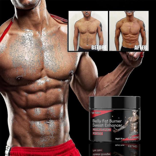 1/2pcsbelly Fat Burning Sweat Enhancer Muscle Stronger Abdominal Muscle Cream Sports Abs Slimming Cr 1pcs on Productcaster.