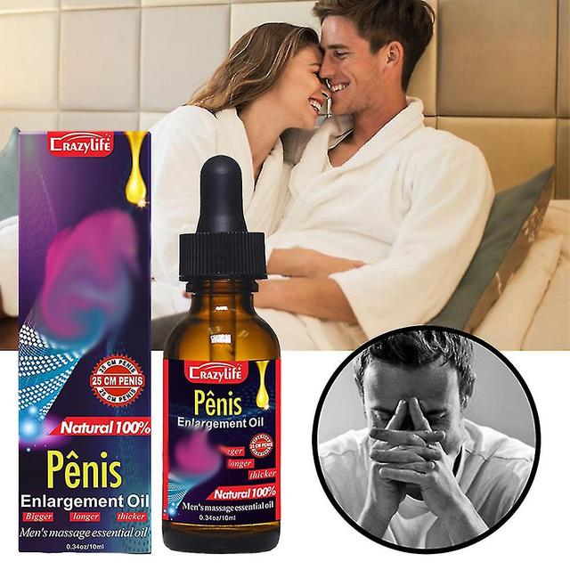 10 ml Aceite de masaje para la salud de los hombres, cuidado de la parte privada Ampliar el aceite esencial de la ampliación del masaje Espesamient... on Productcaster.