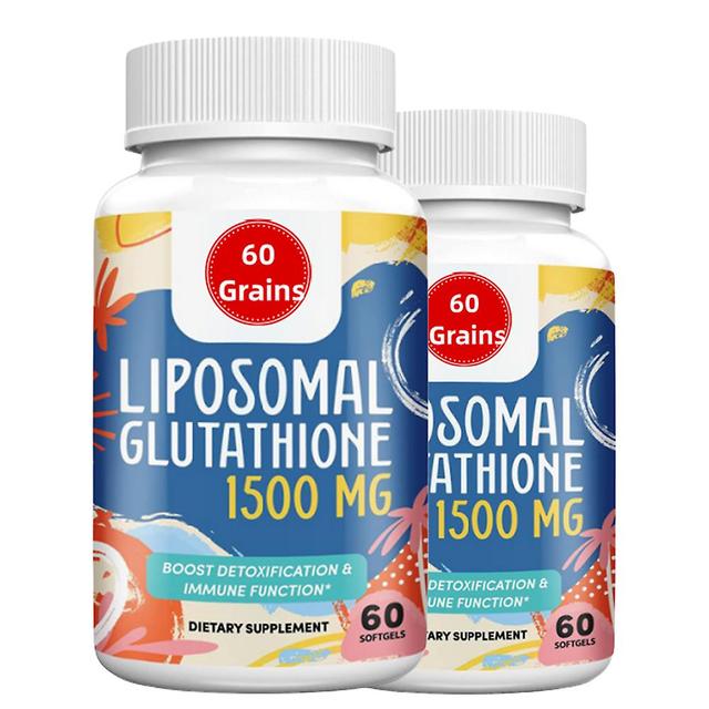 1500mg liposomal glutathion | - Glutathion tilskud med C-vitamin - Master antioxidant - Forbedret absorption - 60 tabletter 2PCS on Productcaster.