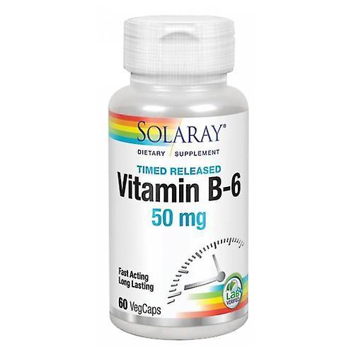 Solaray Vitamin B-6, 50 mg, 60 Caps (Pack of 3) on Productcaster.