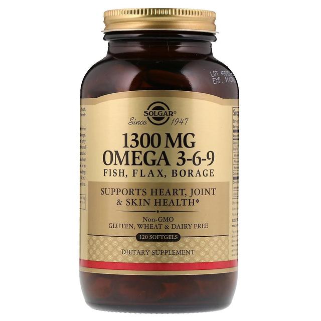 Solgar, Omega 3-6-9, 1.300 mg, 120 Softgel on Productcaster.