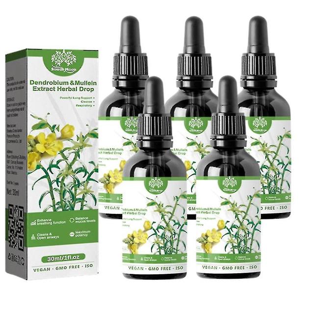 Ulisem Drops, Dendrobium & Mullein Extract - Powerful Lung Support, Clear Breath Dendrobium & Mullein Extract Herbal Drops, Herbal Body Care Essence on Productcaster.