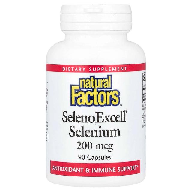 Natural Factors Prírodné Faktory, SelenoExcell, Selén, 200 mcg, 90 Kapsuly on Productcaster.